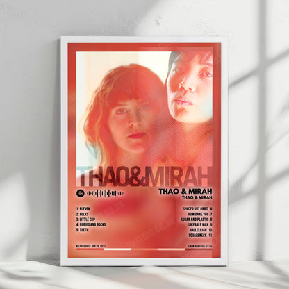Mirah "Thao & Mirah" Album Cover Poster - with Complete Tracklist