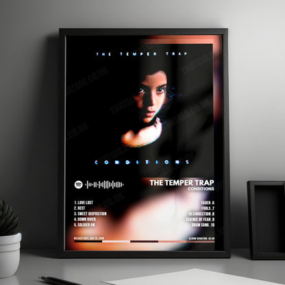 The Temper Trap "Conditions" Album Cover Poster - with Complete Tracklist