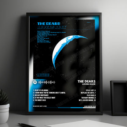 The Dears "Lovers Rock" Album Cover Poster - with Complete Tracklist
