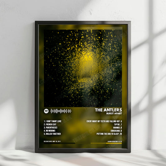 The Antlers "Burst Apart" Album Cover Poster - with Complete Tracklist