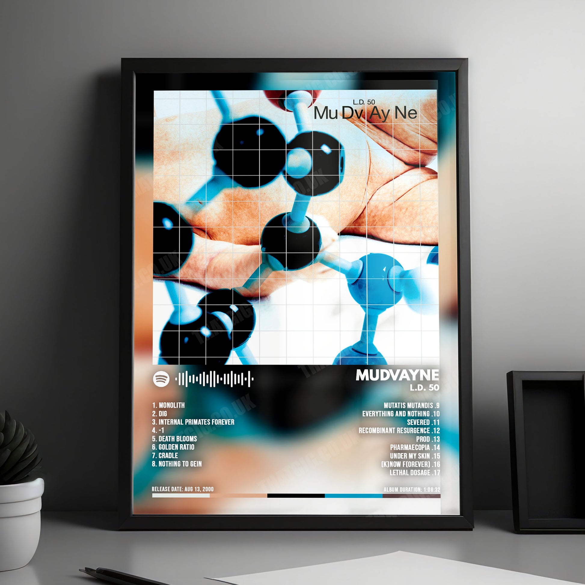 Mudvayne "L.D. 50" Album Cover Poster - with Complete Tracklist