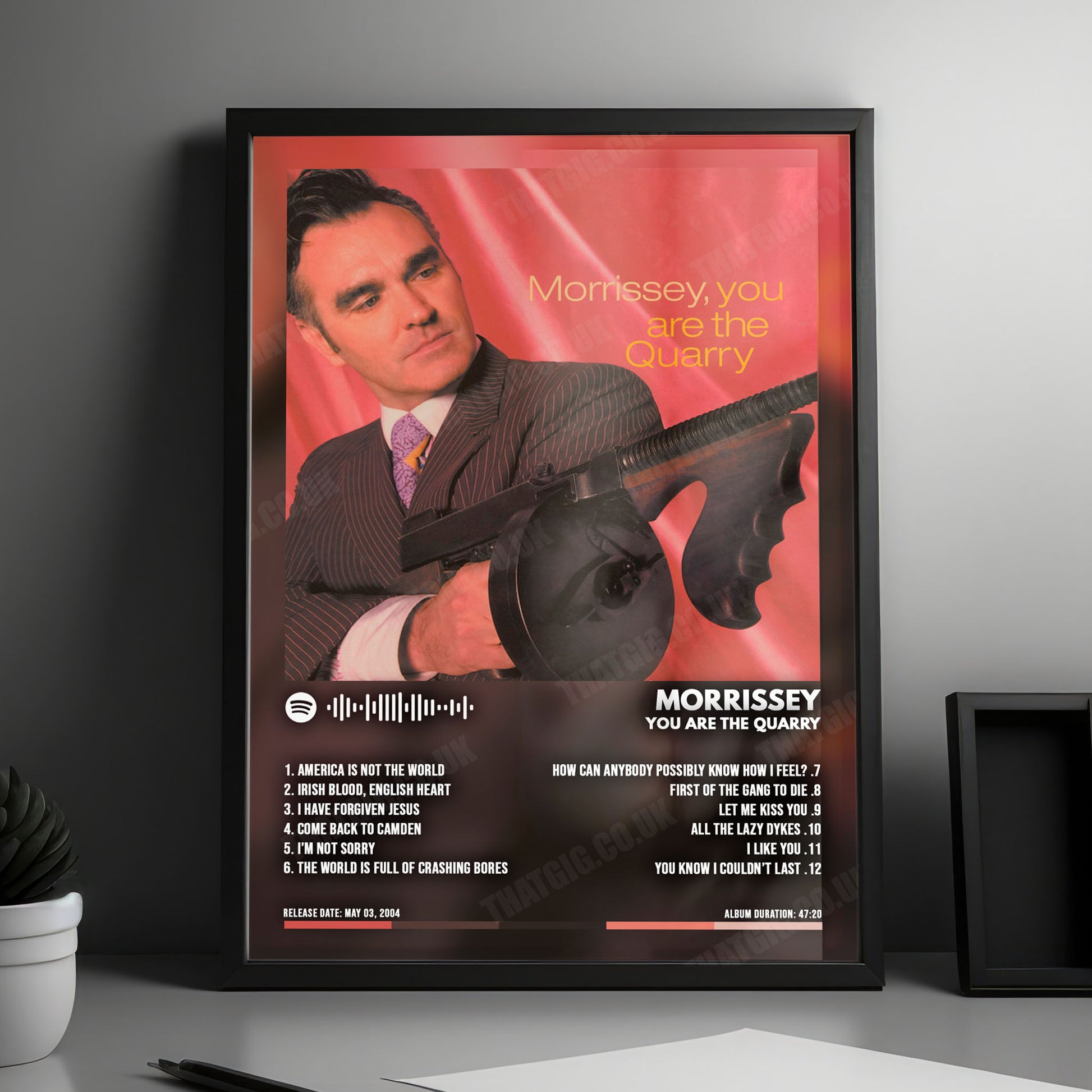 Morrissey "You Are the Quarry" Album Cover Poster - with Complete Tracklist