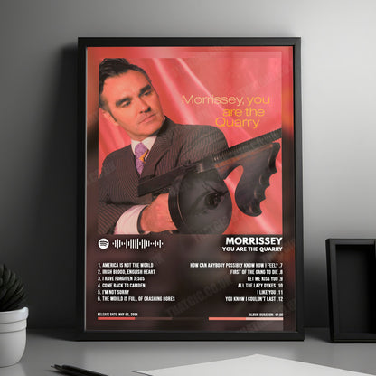 Morrissey "You Are the Quarry" Album Cover Poster - with Complete Tracklist