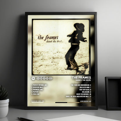 The Frames "Dance The Devil" Album Cover Poster - with Complete Tracklist
