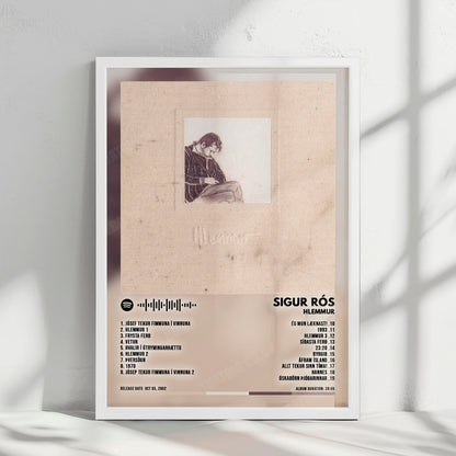 Sigur_Rós "Hlemmur" Album Cover Poster - with Complete Tracklist