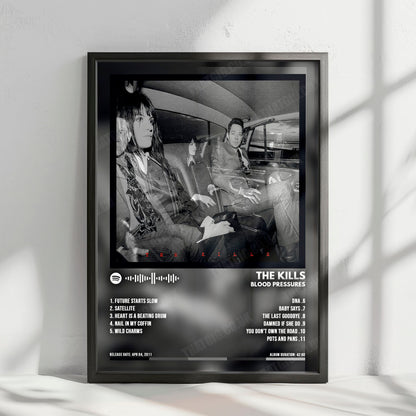 The Kills "Blood Pressures" Album Cover Poster - with Complete Tracklist