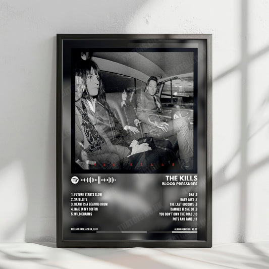 The Kills "Blood Pressures" Album Cover Poster - with Complete Tracklist