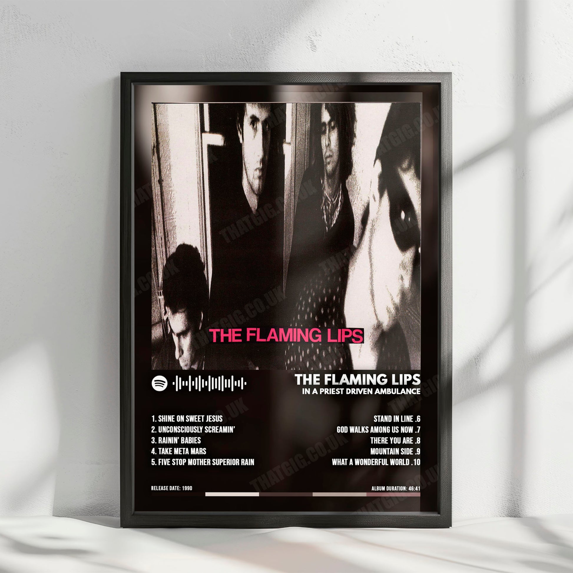 The Flaming Lips "In a Priest Driven Ambulance" Album Cover Poster - with Complete Tracklist