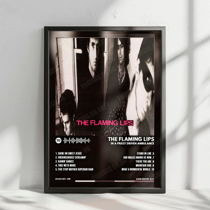 The Flaming Lips "In a Priest Driven Ambulance" Album Cover Poster - with Complete Tracklist