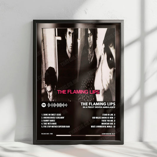 The Flaming Lips "In a Priest Driven Ambulance" Album Cover Poster - with Complete Tracklist