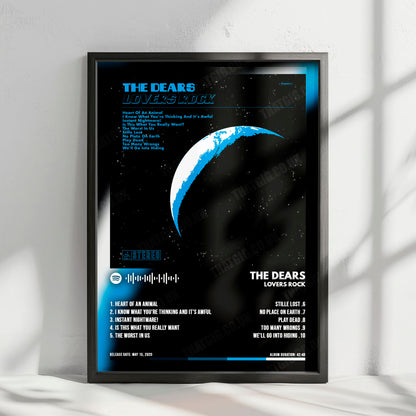 The Dears "Lovers Rock" Album Cover Poster - with Complete Tracklist