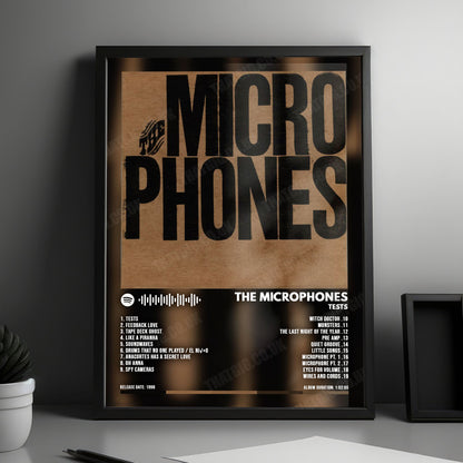 The Microphones "Tests" Album Cover Poster - with Complete Tracklist