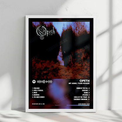 Opeth "My Arms, Your Hearse" Album Cover Poster - with Complete Tracklist