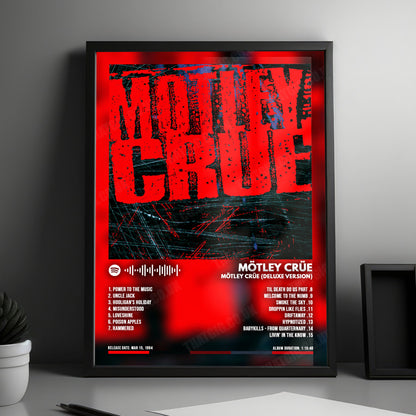 Mötley Crüe "Mötley Crüe (Deluxe Version)" Album Cover Poster - with Complete Tracklist