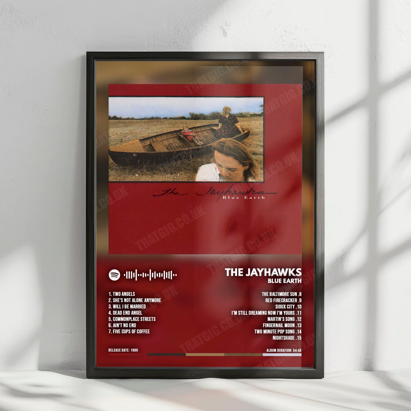 The Jayhawks "Blue Earth" Album Cover Poster - with Complete Tracklist