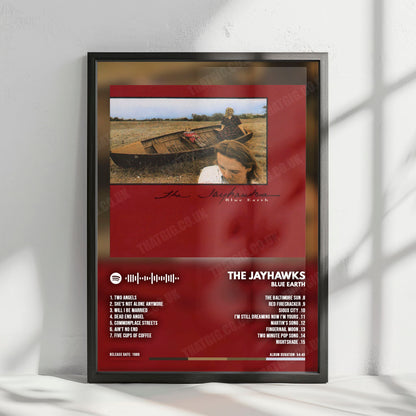The Jayhawks "Blue Earth" Album Cover Poster - with Complete Tracklist