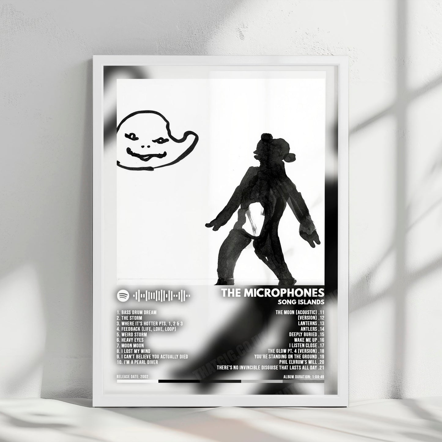The Microphones "Song Islands" Album Cover Poster - with Complete Tracklist