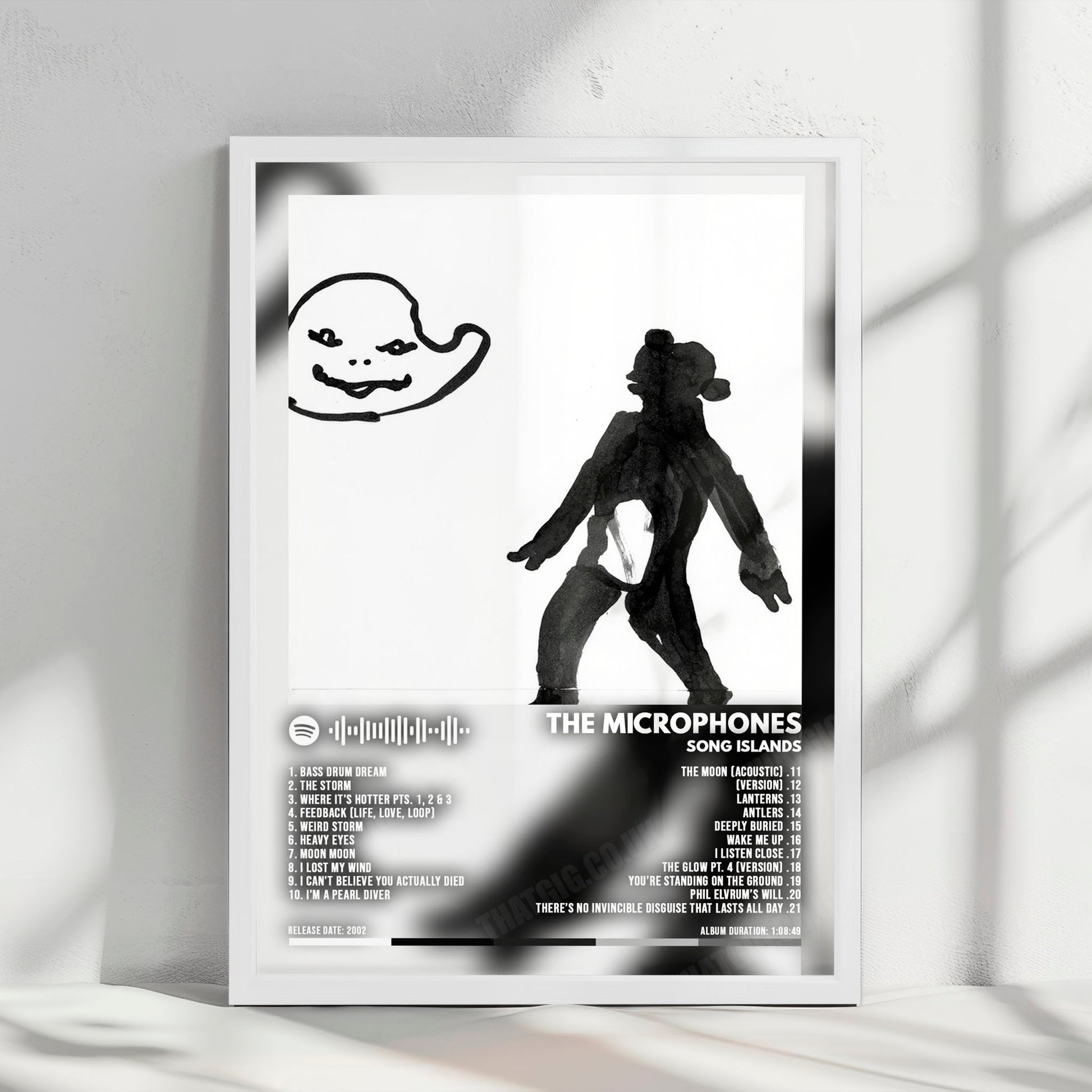 The Microphones "Song Islands" Album Cover Poster - with Complete Tracklist