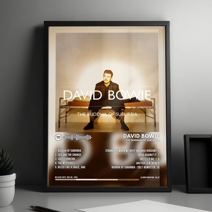 David Bowie "The Buddha of Suburbia" Album Cover Poster - with Complete Tracklist