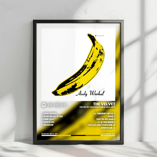 The Velvet Underground & Nico "The Velvet Underground & Nico " Album Cover Poster - with Complete Tracklist