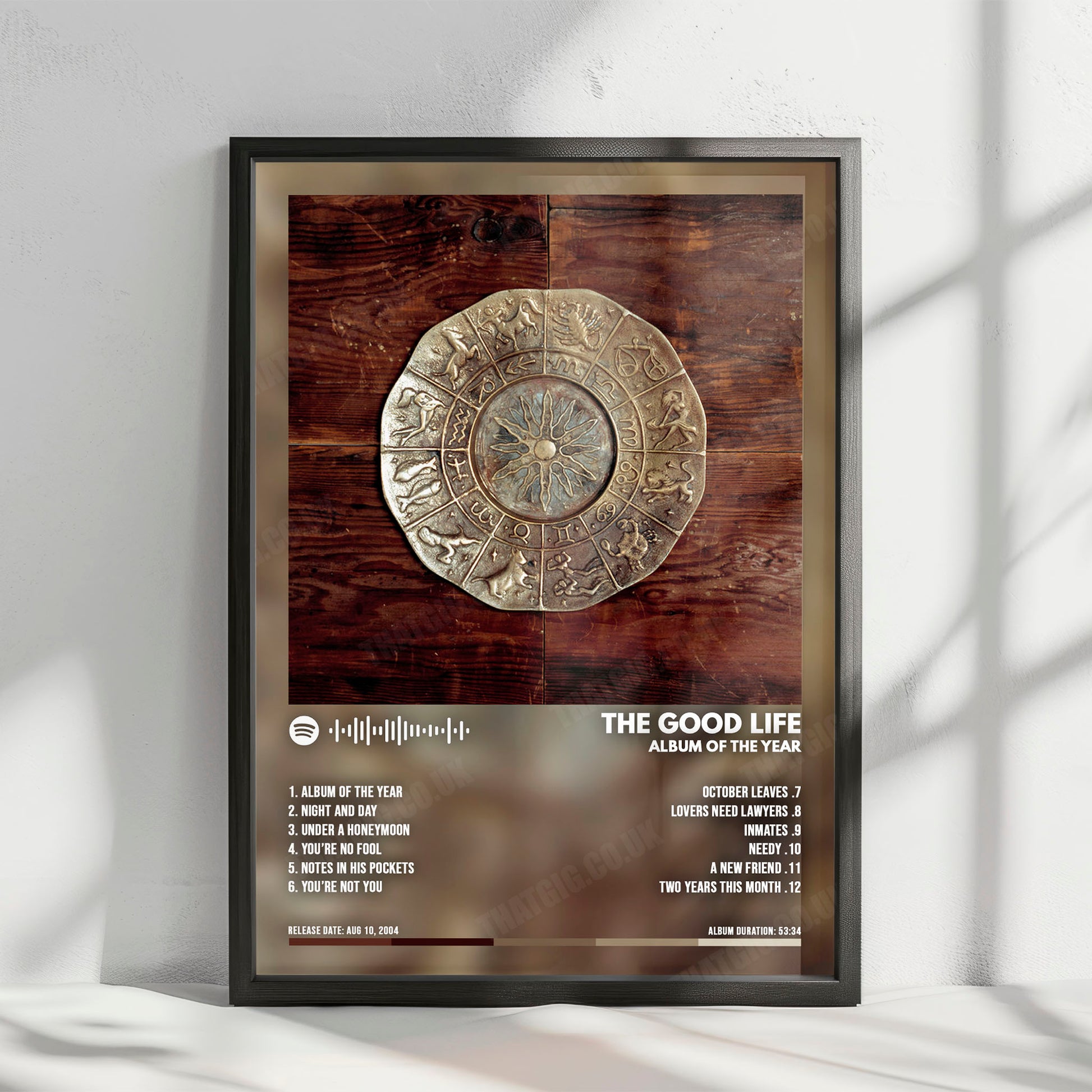 The Good Life "Album of the Year" Album Cover Poster - with Complete Tracklist