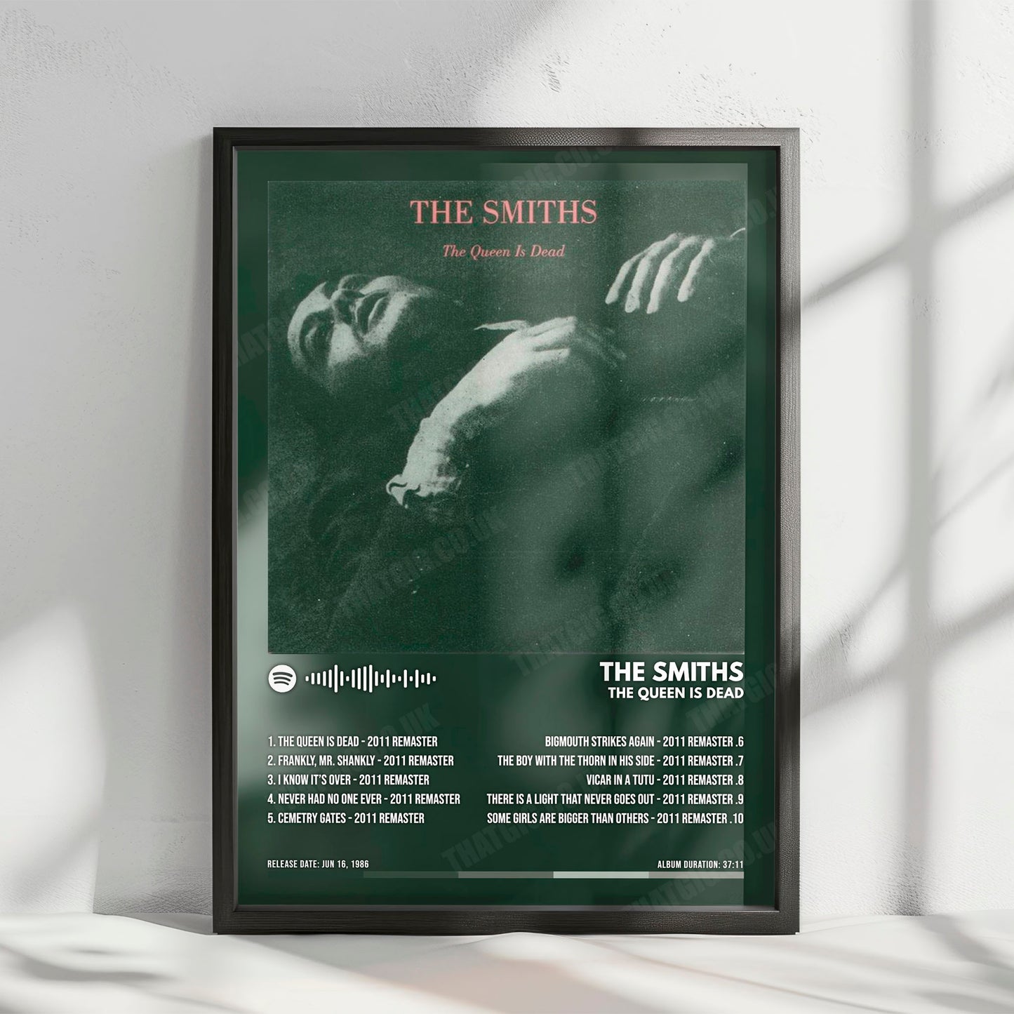 The Smiths "The Queen Is Dead" Album Cover Poster - with Complete Tracklist