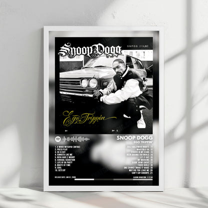 Snoop Dogg "Ego Trippin'" Album Cover Poster - with Complete Tracklist