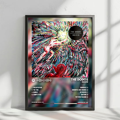 The Dodos "Individ" Album Cover Poster - with Complete Tracklist