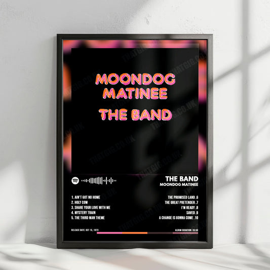 The Band "Moondog Matinee" Album Cover Poster - with Complete Tracklist