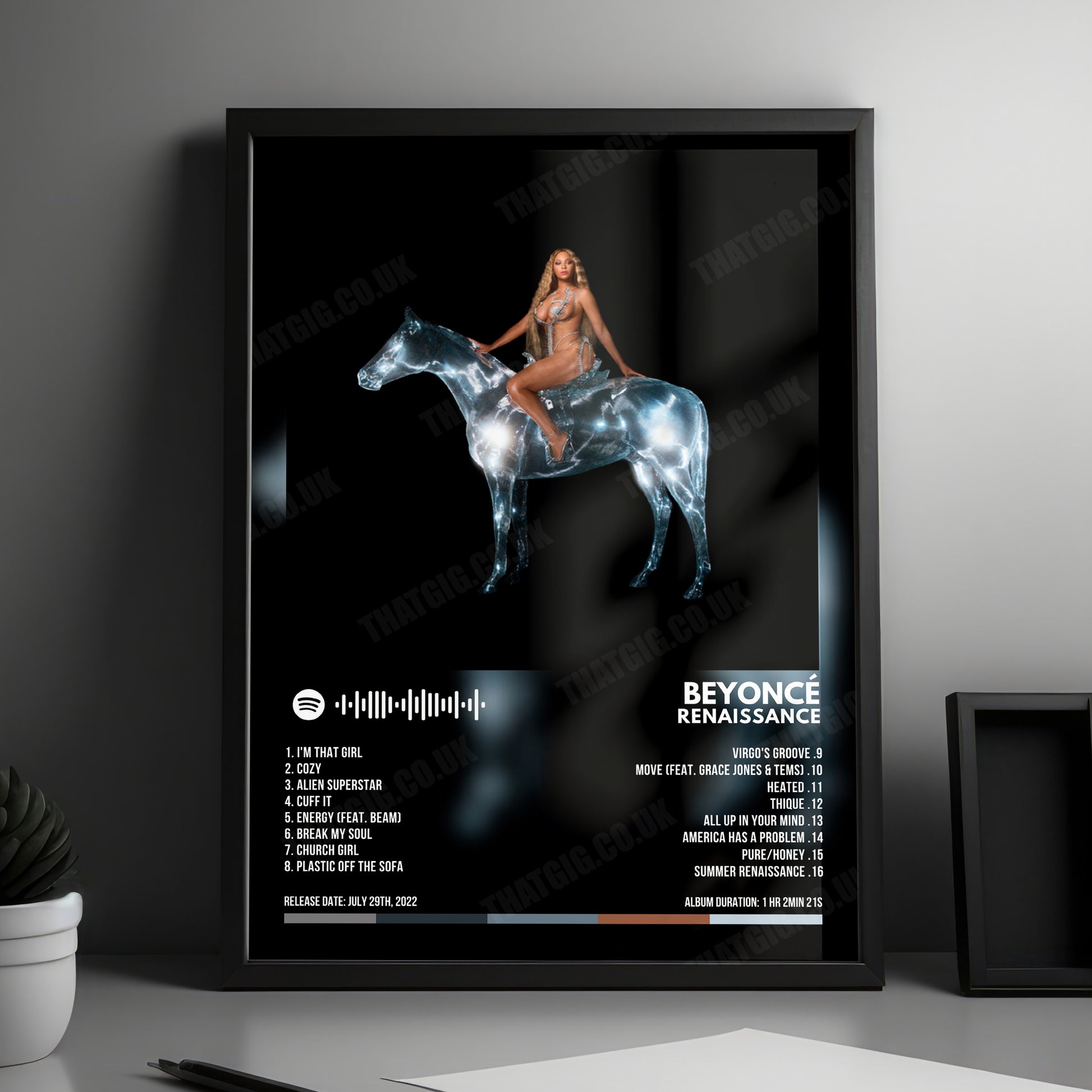Beyoncé "RENAISSANCE" Album Cover Poster - with Complete Tracklist