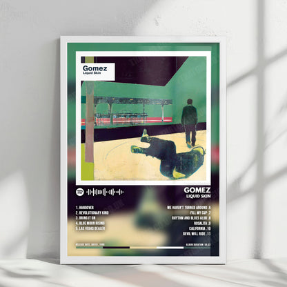 Gomez "Liquid Skin" Album Cover Poster - with Complete Tracklist