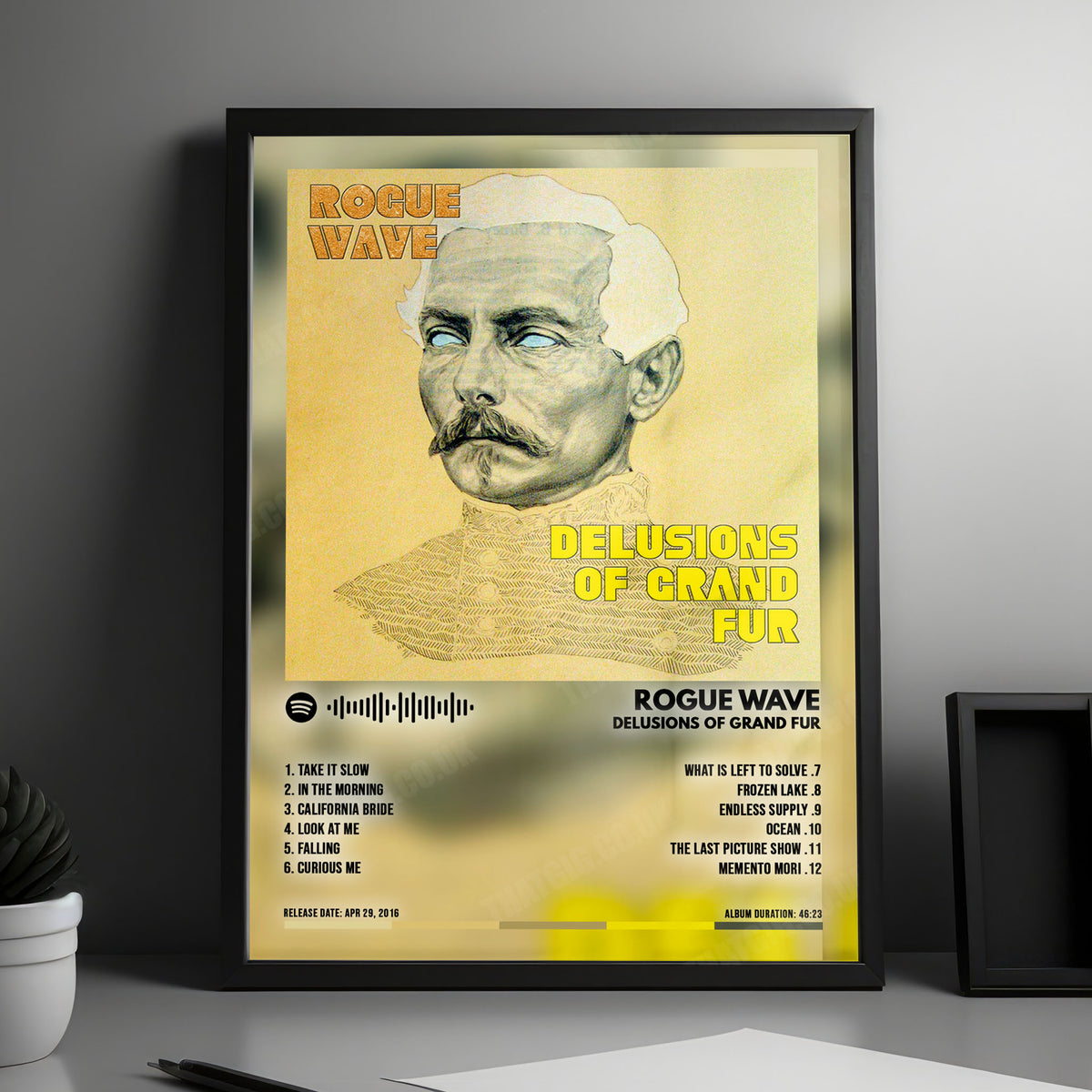 Rogue Wave "Delusions of Grand Fur" Album Cover Poster - with Complete Tracklist