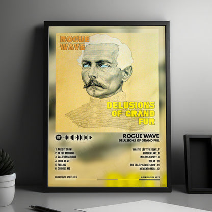 Rogue Wave "Delusions of Grand Fur" Album Cover Poster - with Complete Tracklist
