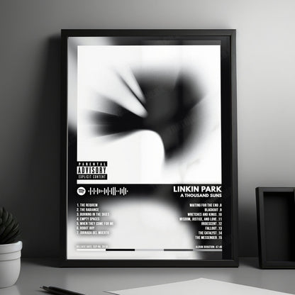 Linkin Park "A Thousand Suns" Album Cover Poster - with Complete Tracklist