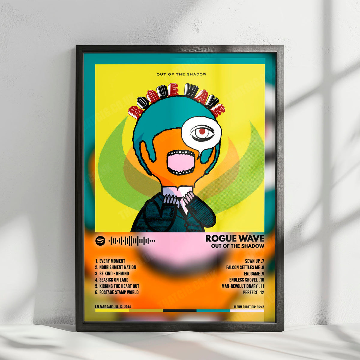 Rogue Wave "Out of the Shadow" Album Cover Poster - with Complete Tracklist