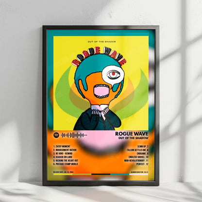 Rogue Wave "Out of the Shadow" Album Cover Poster - with Complete Tracklist