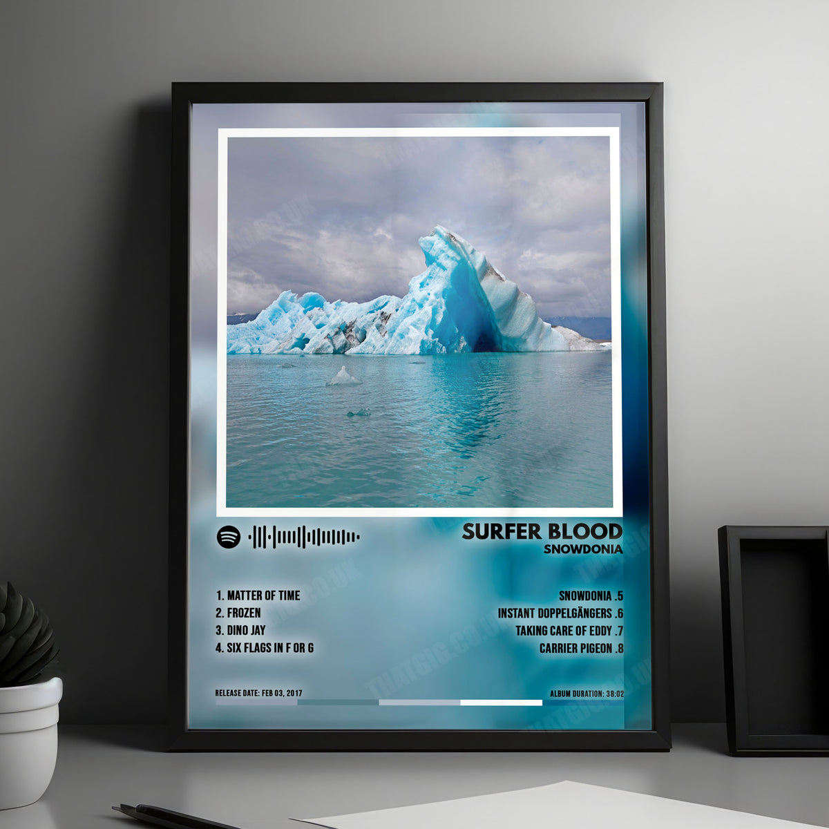 Surfer Blood "Snowdonia" Album Cover Poster - with Complete Tracklist