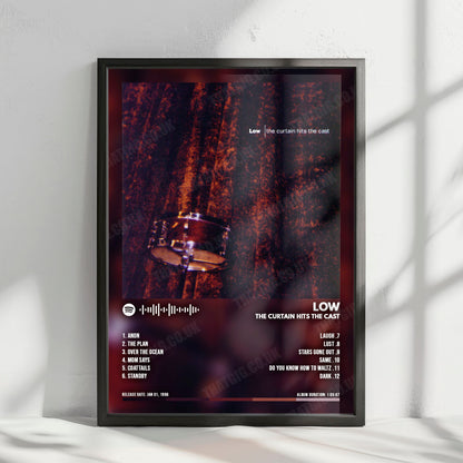 Low "The Curtain Hits The Cast" Album Cover Poster - with Complete Tracklist