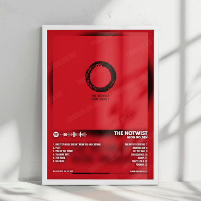 The Notwist "Neon Golden" Album Cover Poster - with Complete Tracklist