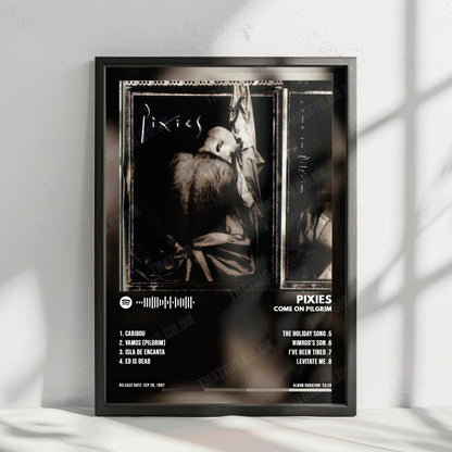 Pixies "Come On Pilgrim" Album Cover Poster - with Complete Tracklist