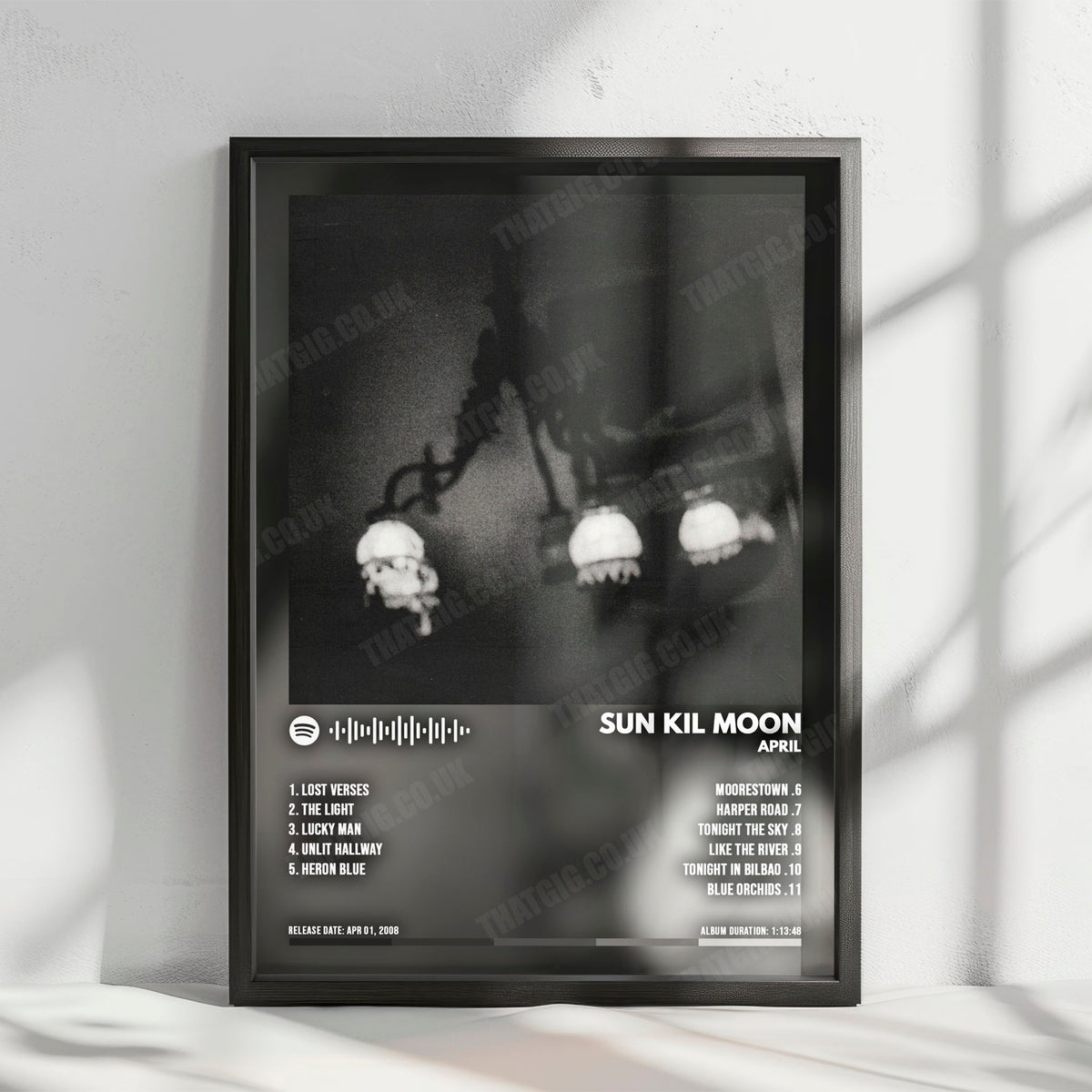 Sun Kil Moon "April" Album Cover Poster - with Complete Tracklist