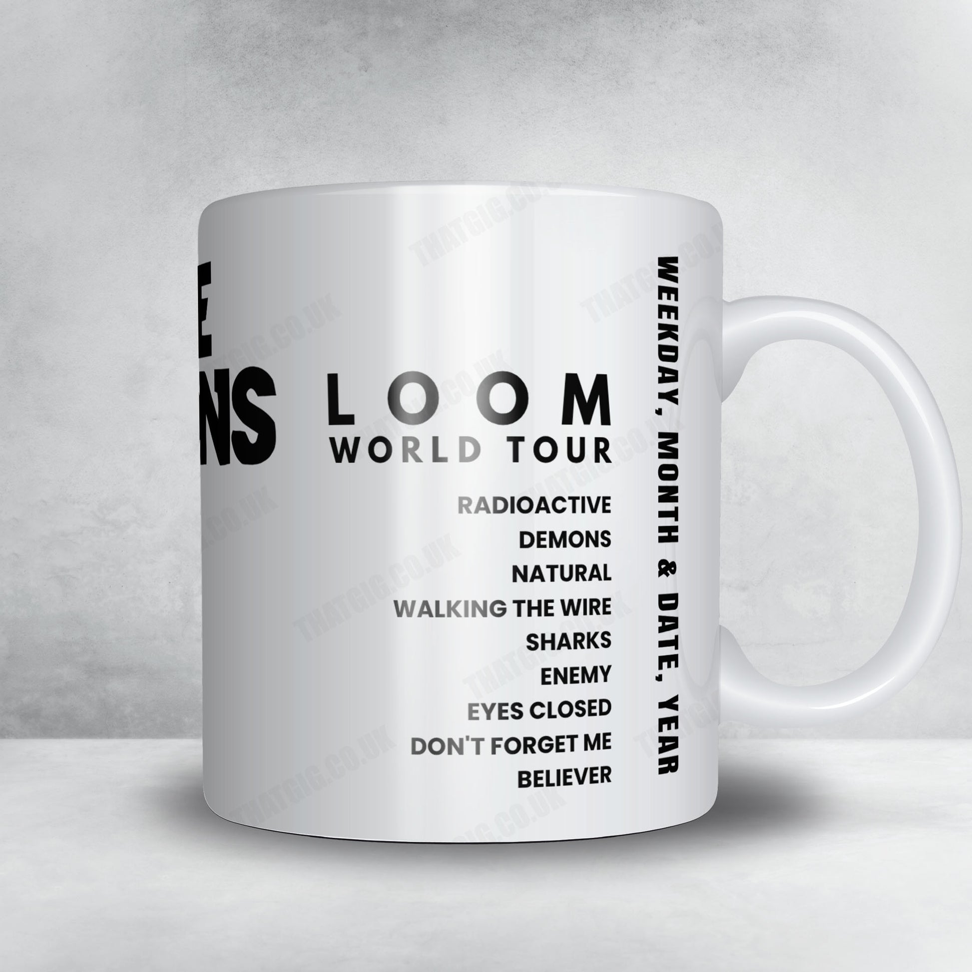 Imagine Dragons Setlist Mug - Northwell Health at Jones Beach Theater, Wantagh - August 2nd, 2024