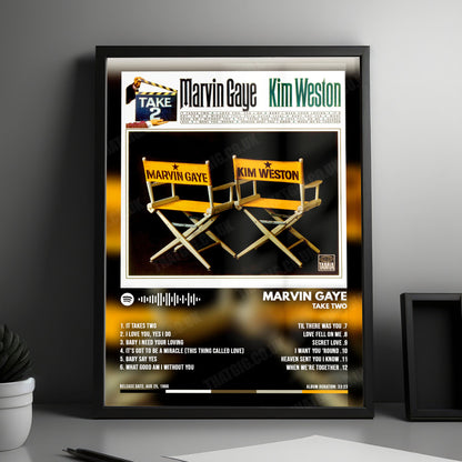 Marvin Gaye "Take Two" Album Cover Poster - with Complete Tracklist