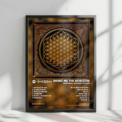 Bring Me the Horizon "Sempiternal" Album Cover Poster - with Complete Tracklist