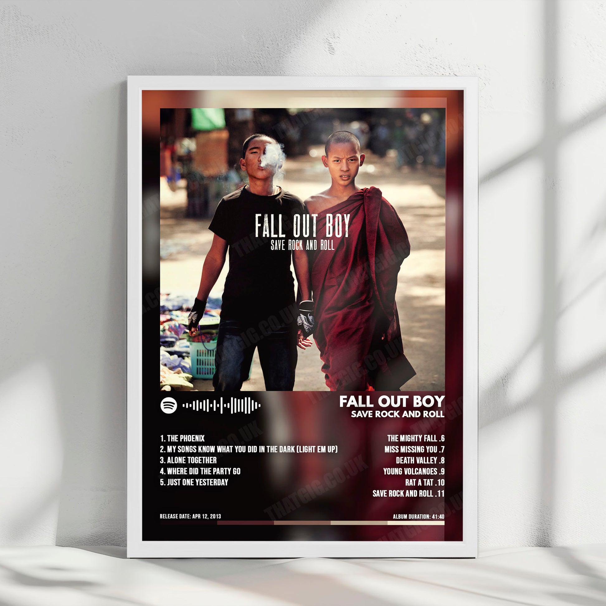 Fall Out Boy "Save Rock and Roll " Album Cover Poster - with Complete Tracklist