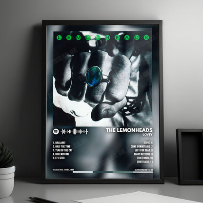 The Lemonheads "Lovey" Album Cover Poster - with Complete Tracklist