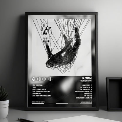 Korn "The Nothing" Album Cover Poster - with Complete Tracklist