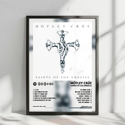Mötley Crüe "Saints Of Los Angeles" Album Cover Poster - with Complete Tracklist