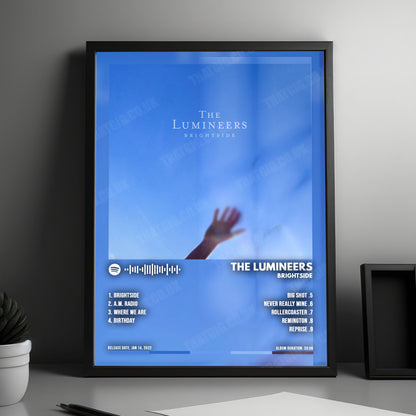 The Lumineers "BRIGHTSIDE" Album Cover Poster - with Complete Tracklist