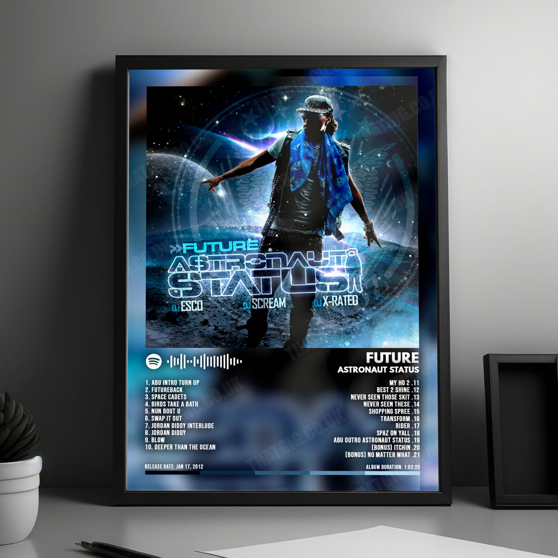 Future "Astronaut Status" Album Cover Poster - with Complete Tracklist